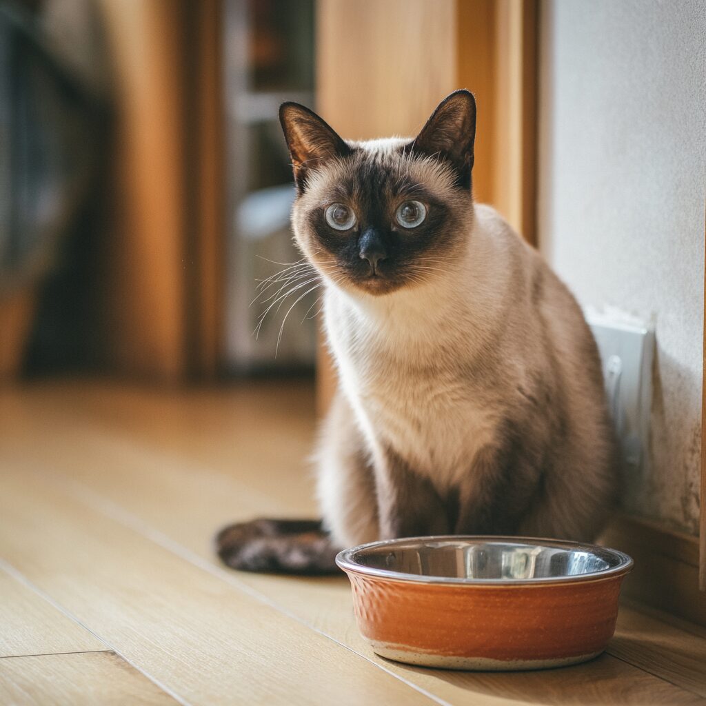 猫の炎症性腸疾患(IBD)の症状を示す猫